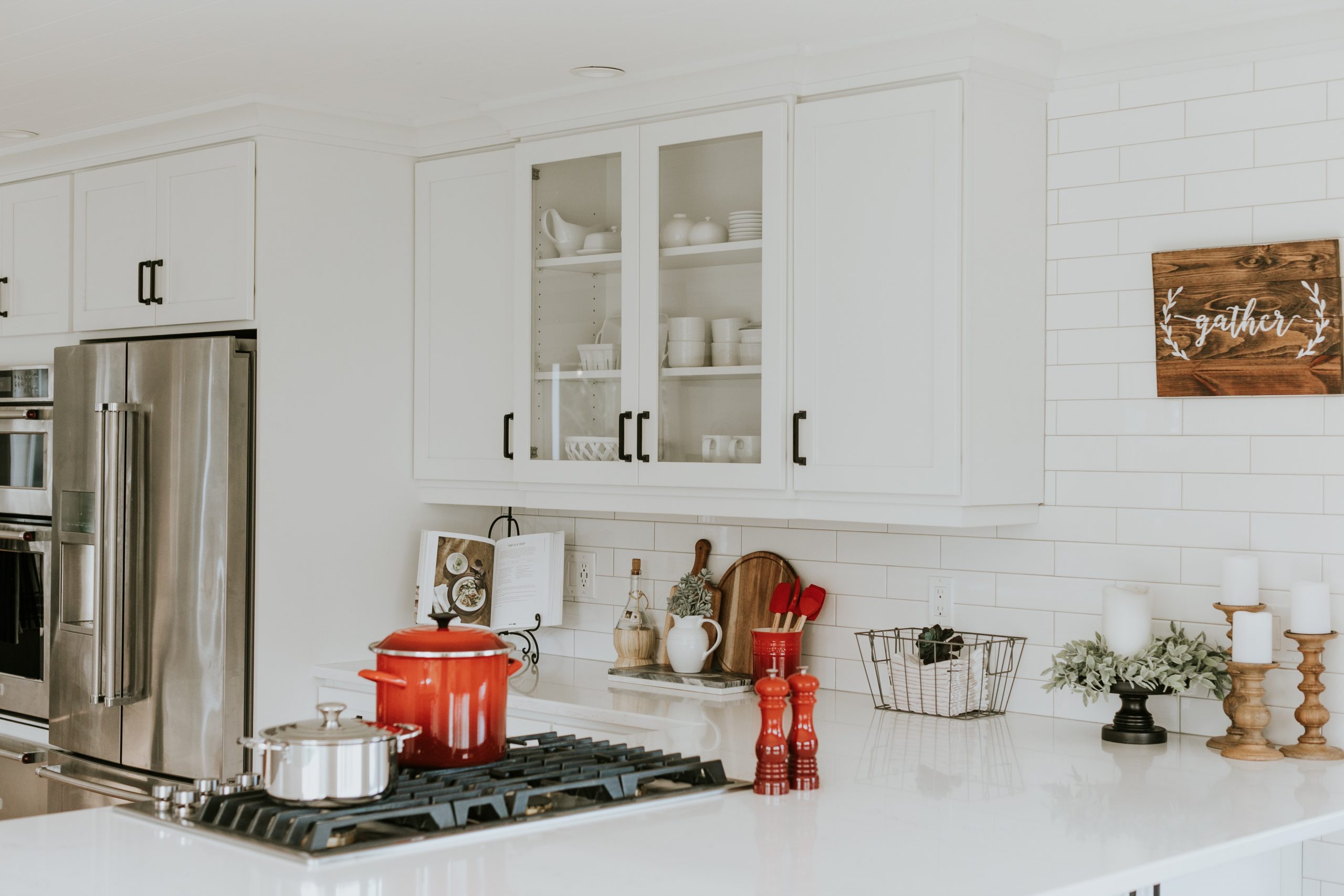 Painted cabinets